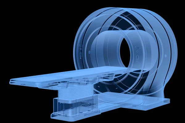 Renderowania Rentgen Mri Skanowania Lub Rezonans Magnetyczny Skanowania Devic — Zdjęcie stockowe