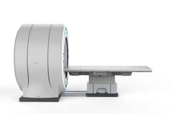 Representación Máquina Escaneo Resonancia Magnética Escáner Resonancia Magnética Fondo Blanco — Foto de Stock