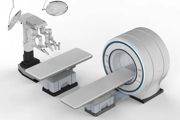 Rendering Mri Keresés Robot Műtét Gép — Stock Fotó