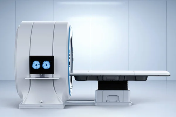 Monitor Van Computer Van Weergave Van Het Ray Hersenen Mri — Stockfoto