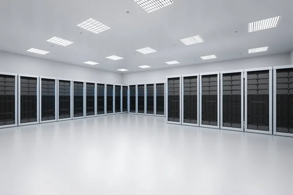 Rendering Serverrum Eller Datacenter — Stockfoto