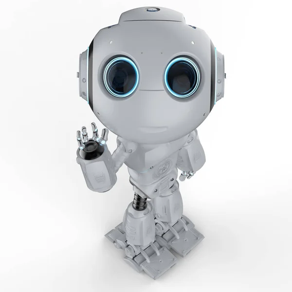 Renderowania Ładna Sztucznej Inteligencji Robot Ręka — Zdjęcie stockowe