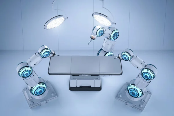 手術室に レンダリング手術ロボット アーム — ストック写真