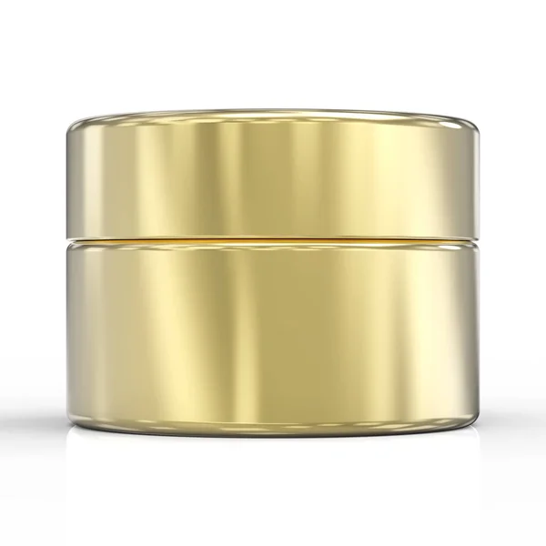 Rendering Cosmetische Creaam Pot Container Met Dop — Stockfoto
