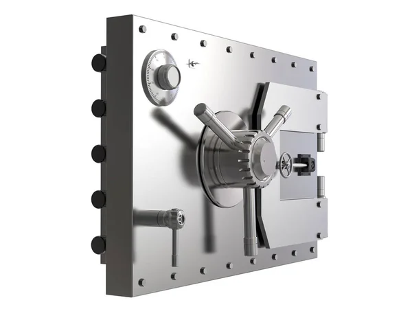 Rendering Bank Safe Bank Vault Isolated — Stock Photo, Image