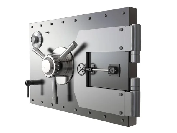Rendering Bank Safe Bank Vault Isolated — Stock Photo, Image