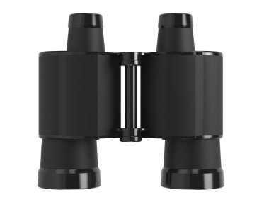 Beyaz arka plan üzerinde izole 3d render dürbün