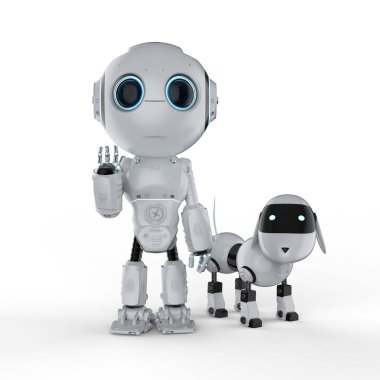 Cute robot köpek ile