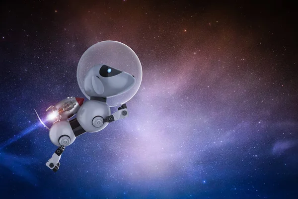 Robot köpek astronot fly