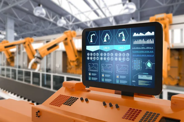 Automation factory concept — Stock Photo, Image