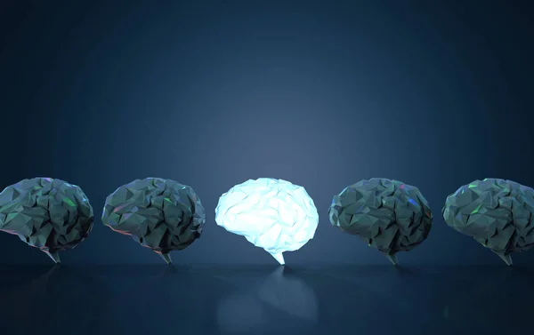 Wielokąt jasne mózgu — Zdjęcie stockowe