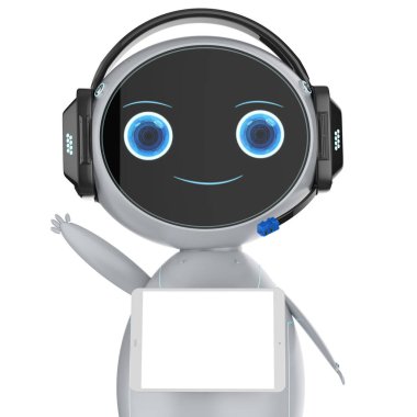Sevimli asistanı robot