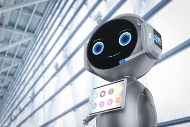 Sevimli asistanı robot