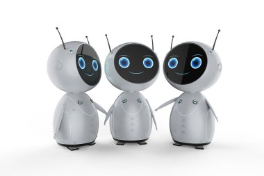 Grup sevimli robotlar
