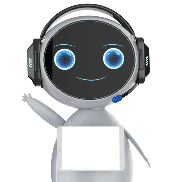 Carino assistente robot — Foto Stock