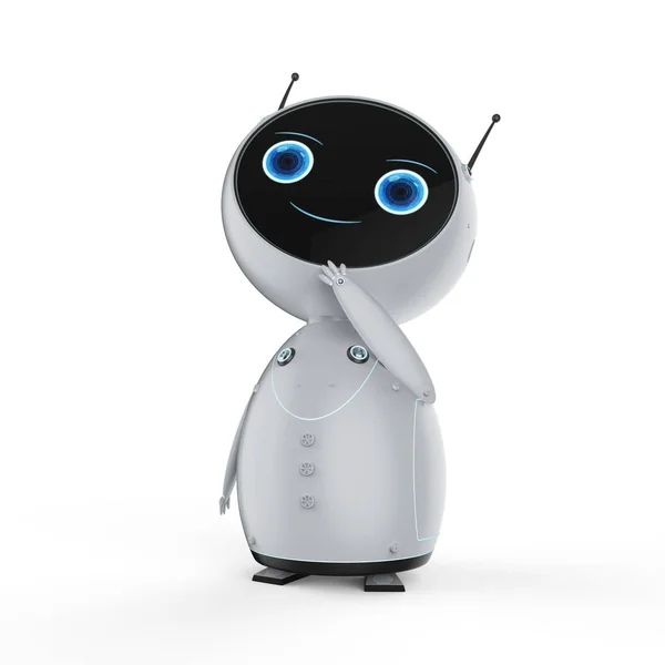 귀여운 인공 지능 로봇 생각 — 스톡 사진