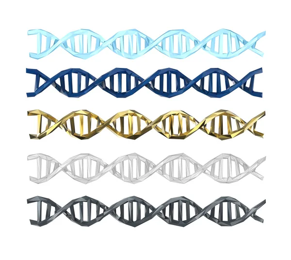 Polygonal DNA-Helix — Stockfoto