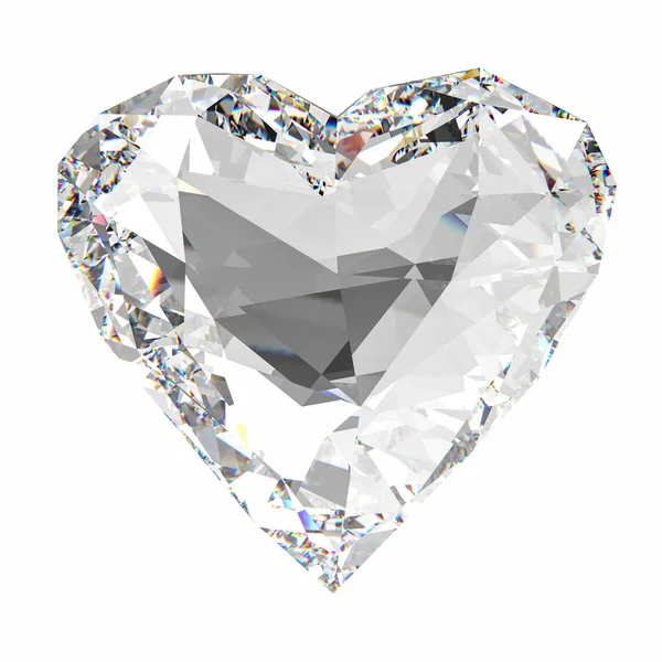 Herzförmiger Diamant — Stockfoto