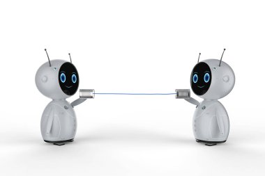 robot ile teneke kutu