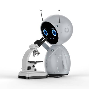 Mikroskoplu robot