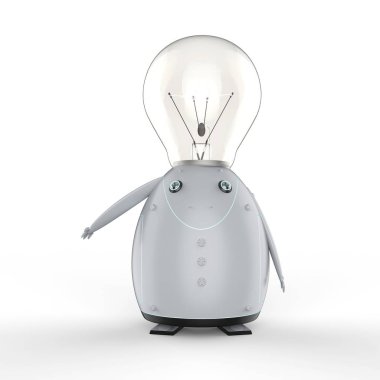 Fikir ampul ile Robot