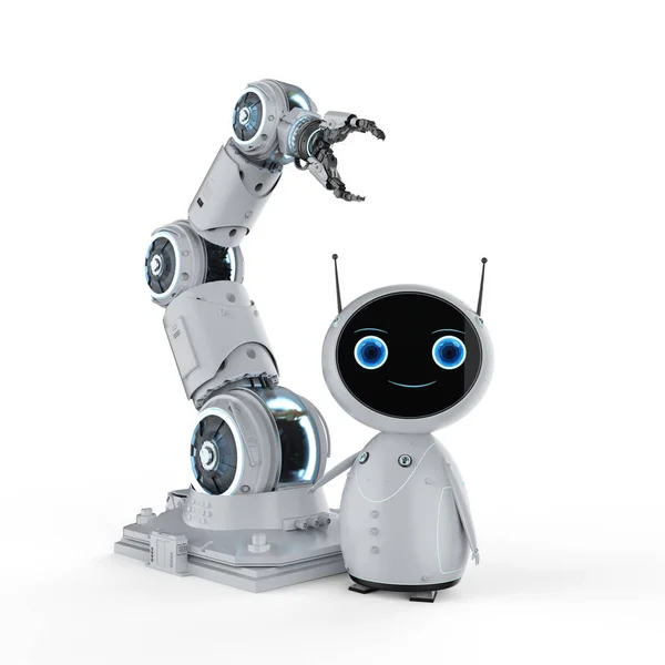 로봇 팔을 가진 로봇 — 스톡 사진