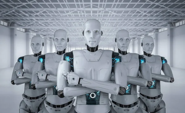 Teamwork voor kunstmatige intelligentie — Stockfoto