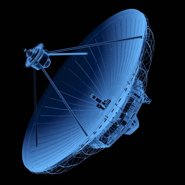 Antenne satellite à rayons X avec antenne — Photo