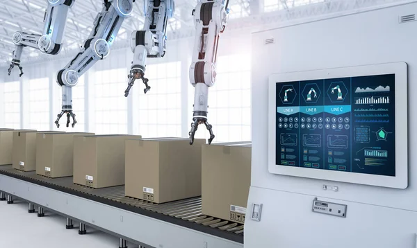 Automatisering fabriek concept — Stockfoto