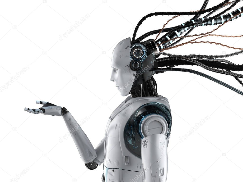 Robot with wires isolated