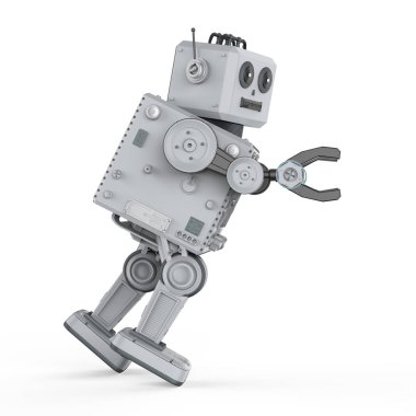 Robot tin oyuncak itme