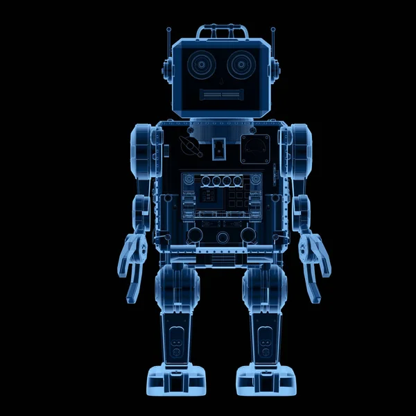 X-ray robot tin toy — 스톡 사진