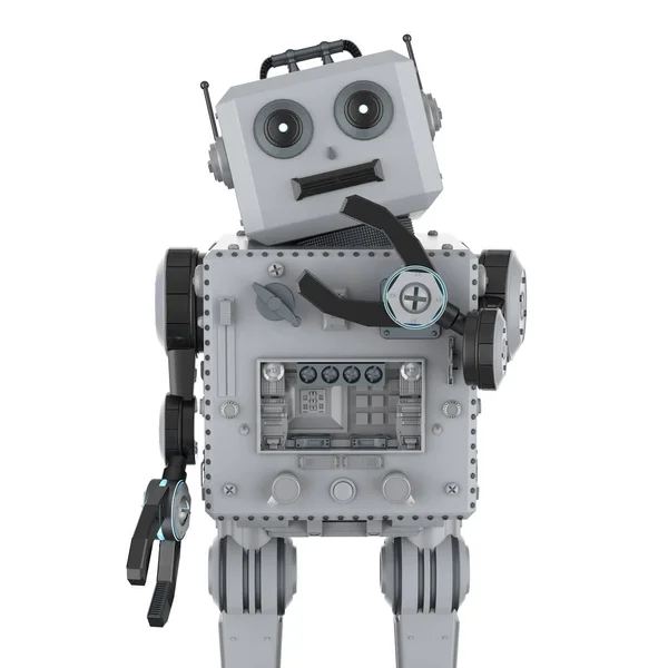 Cyna zabawka robot — Zdjęcie stockowe