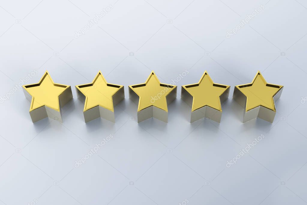Golden five stars 