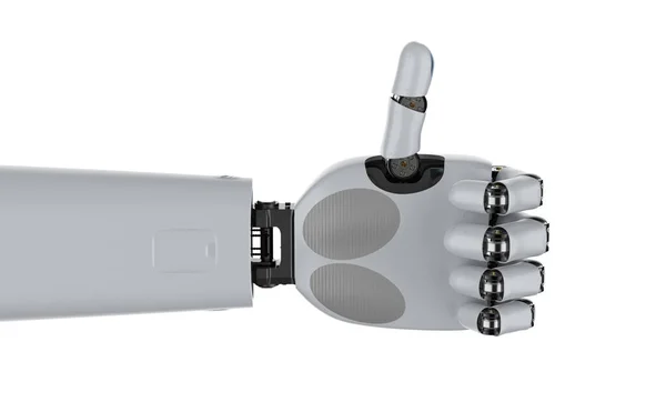 Cyborg hand isolerade — Stockfoto