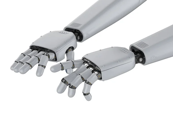 Cyborg gesto de mecanografía de la mano —  Fotos de Stock