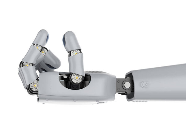 киборг рука изолирована
