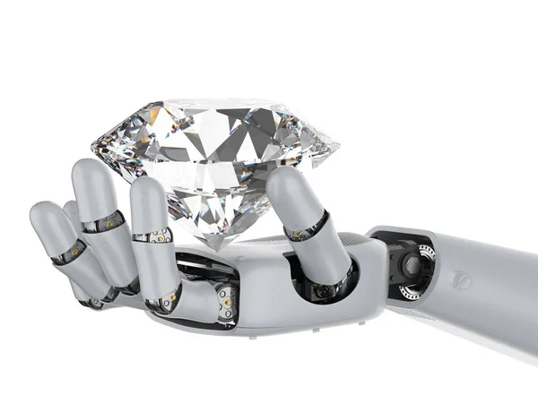 Cyborg avec diamant — Photo