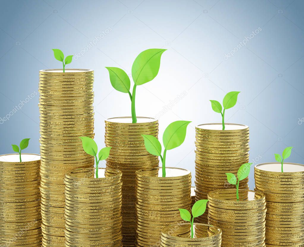 Financial growth concept 