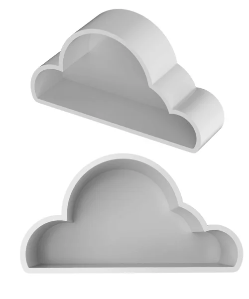 Archiviazione cloud isolato — Foto Stock