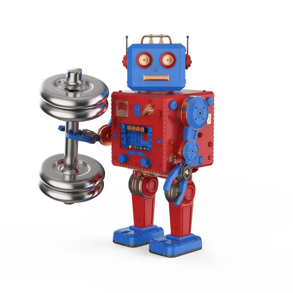 Robotova hračka s figurkou — Stock fotografie
