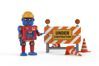 Mühendis robot konsepti