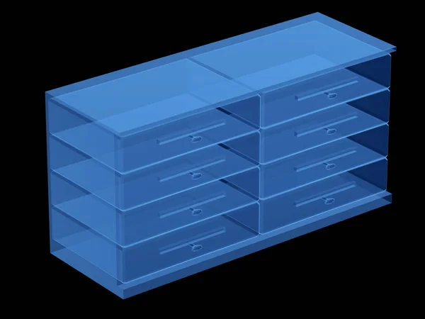 X-ray of drawers — Stock Photo, Image