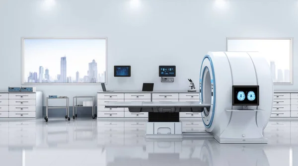 Lab met MRI-scan machine — Stockfoto