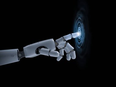 Grafik ekranlı robotik el