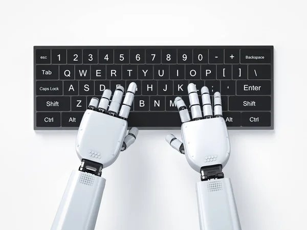 Роботизированная клавиатура — стоковое фото