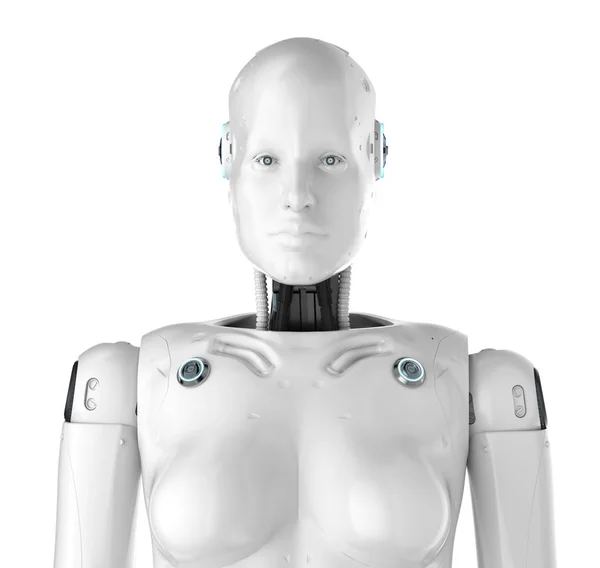 Cyborg femelle ou robot — Photo