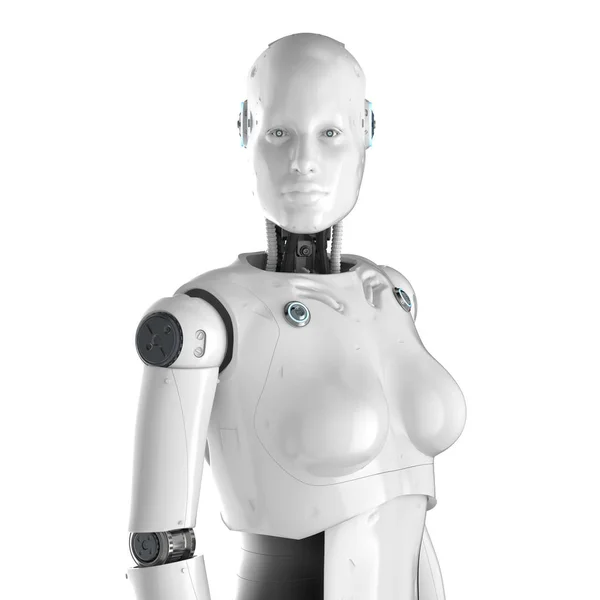 Vrouwelijke Cyborg of robot — Stockfoto