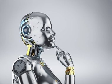 Dişi cyborg veya robot