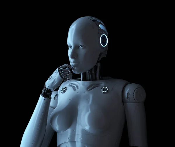 Female cyborg or robot — Stock Photo, Image